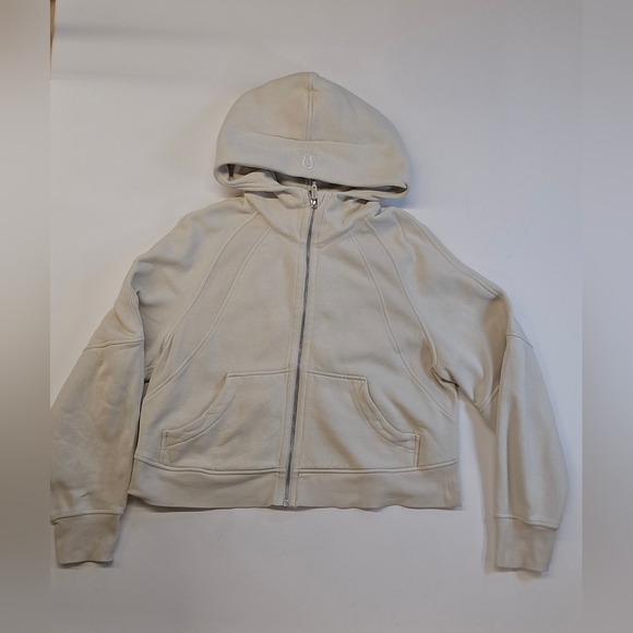 lululemon athletica Tops - Lululemon Tan Cream Scuba Hoodie Full Zip XSMALL/ Small